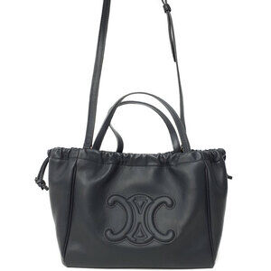 Celine Cuir Triomphe Cabas Drawstring Bag